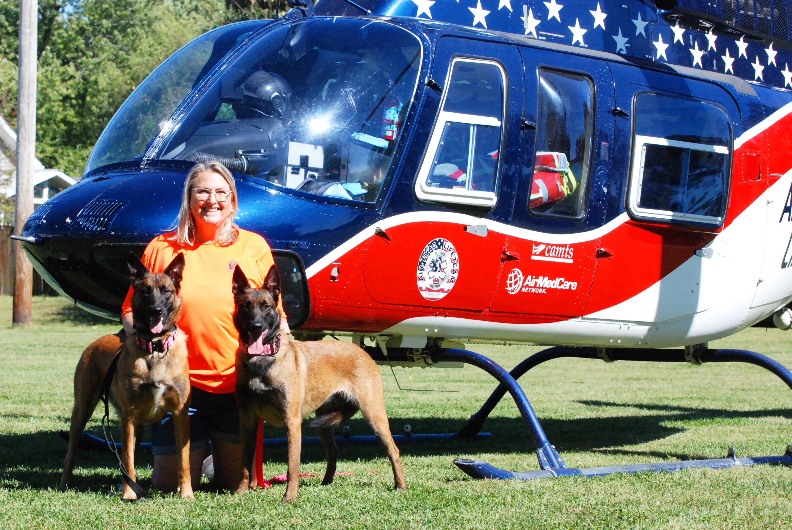 Julie and her SAR K9 canines