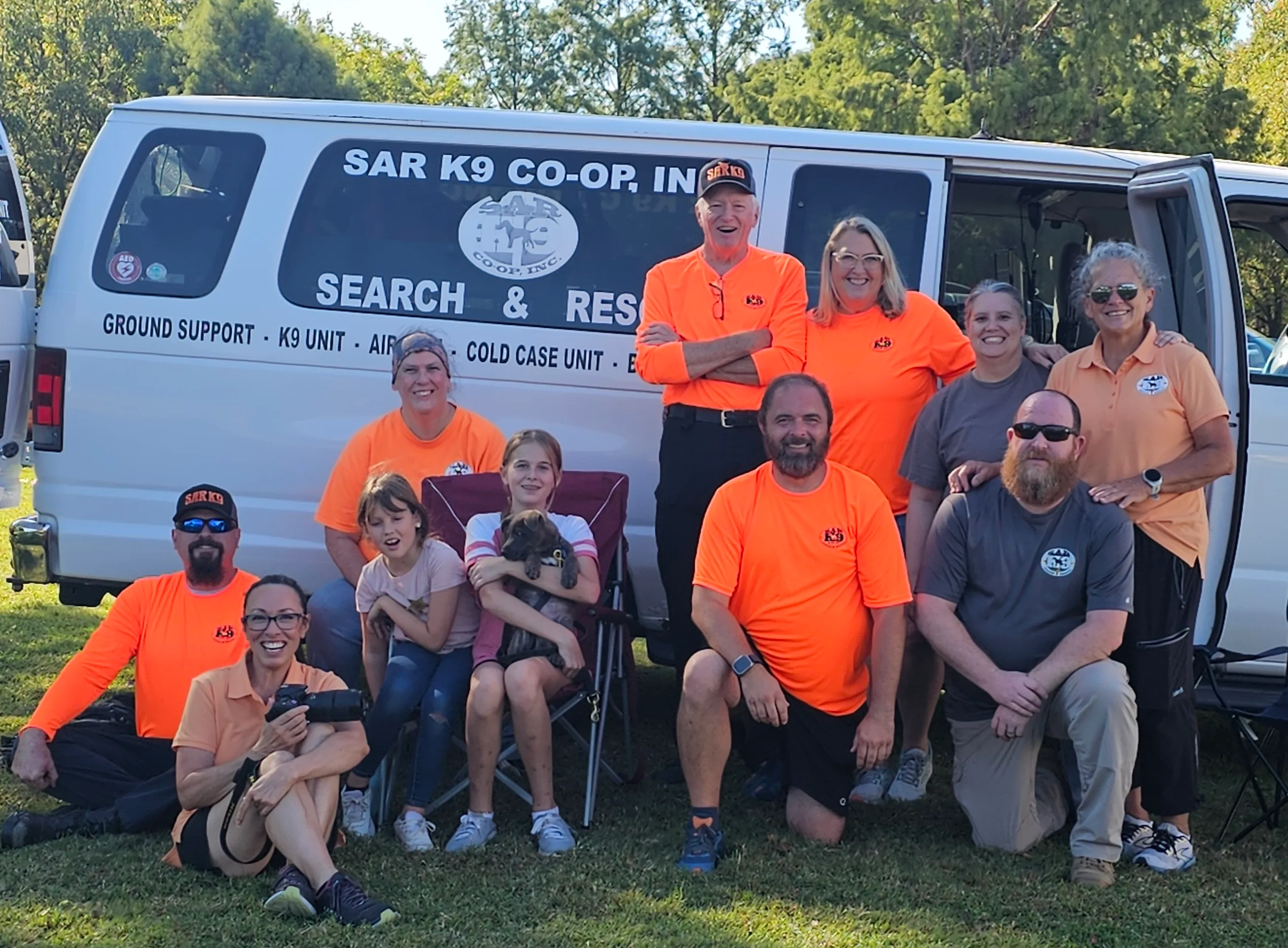 SAR K9 Co-Op team photo