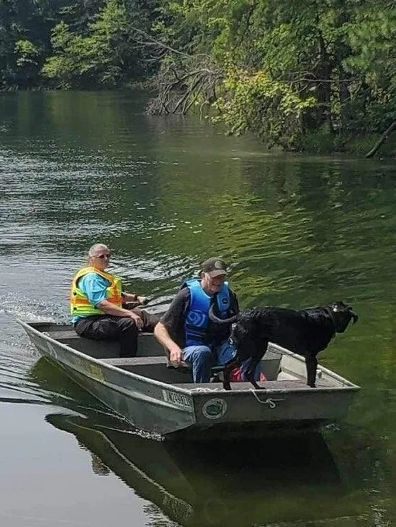 SAR K9 handler Jim with canine Zula