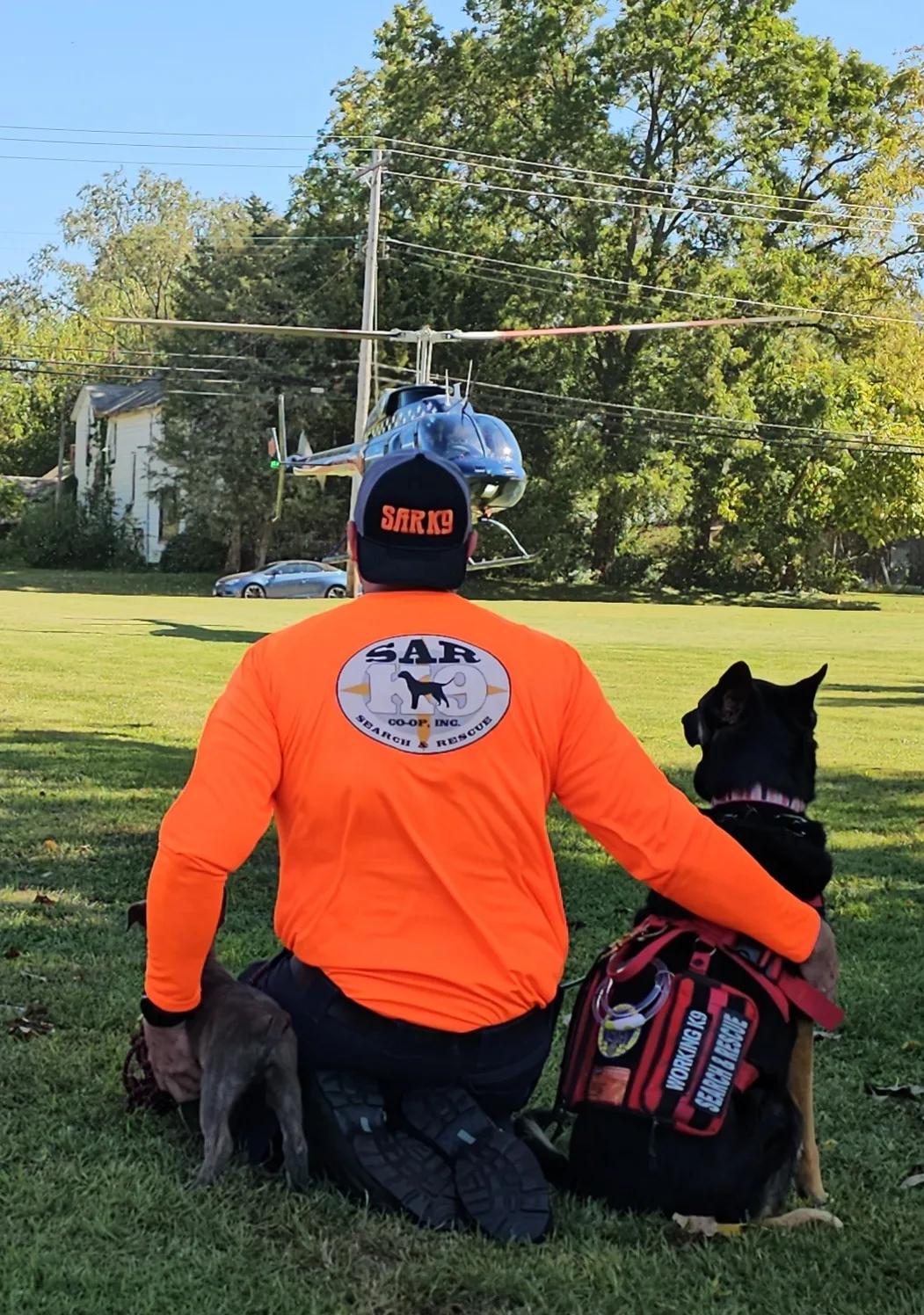 SAR K9 handler Wes with canine Ella
